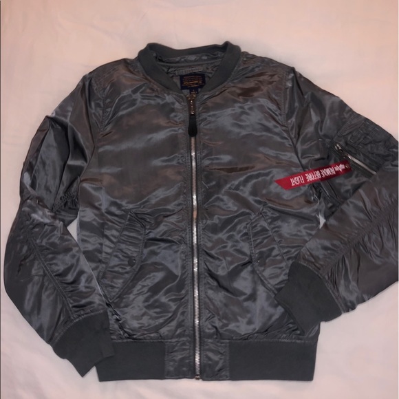 Alpha Industries Jackets & Blazers - Grey Alpha Industries Bomber
